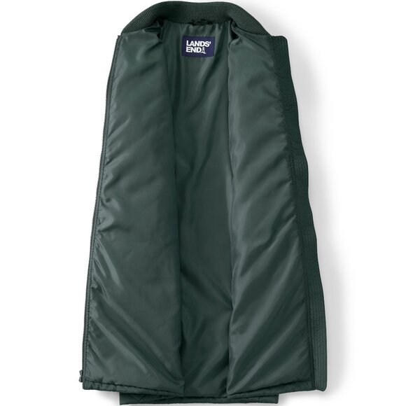 Lands' End Women's Bomber Coat, New XS Forest Green - Picture 5 of 9